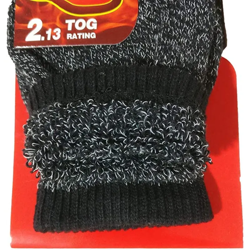 2 Pairs Men's Heat Thick Insulated Thermal Socks