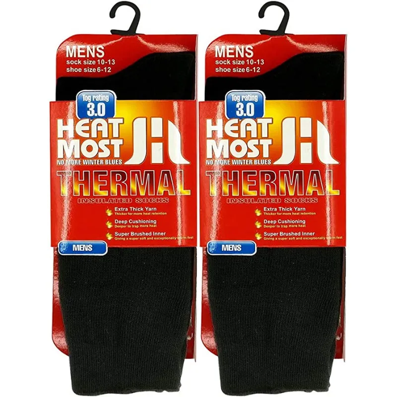 2 Pairs Men's Heat Thick Insulated Thermal Socks
