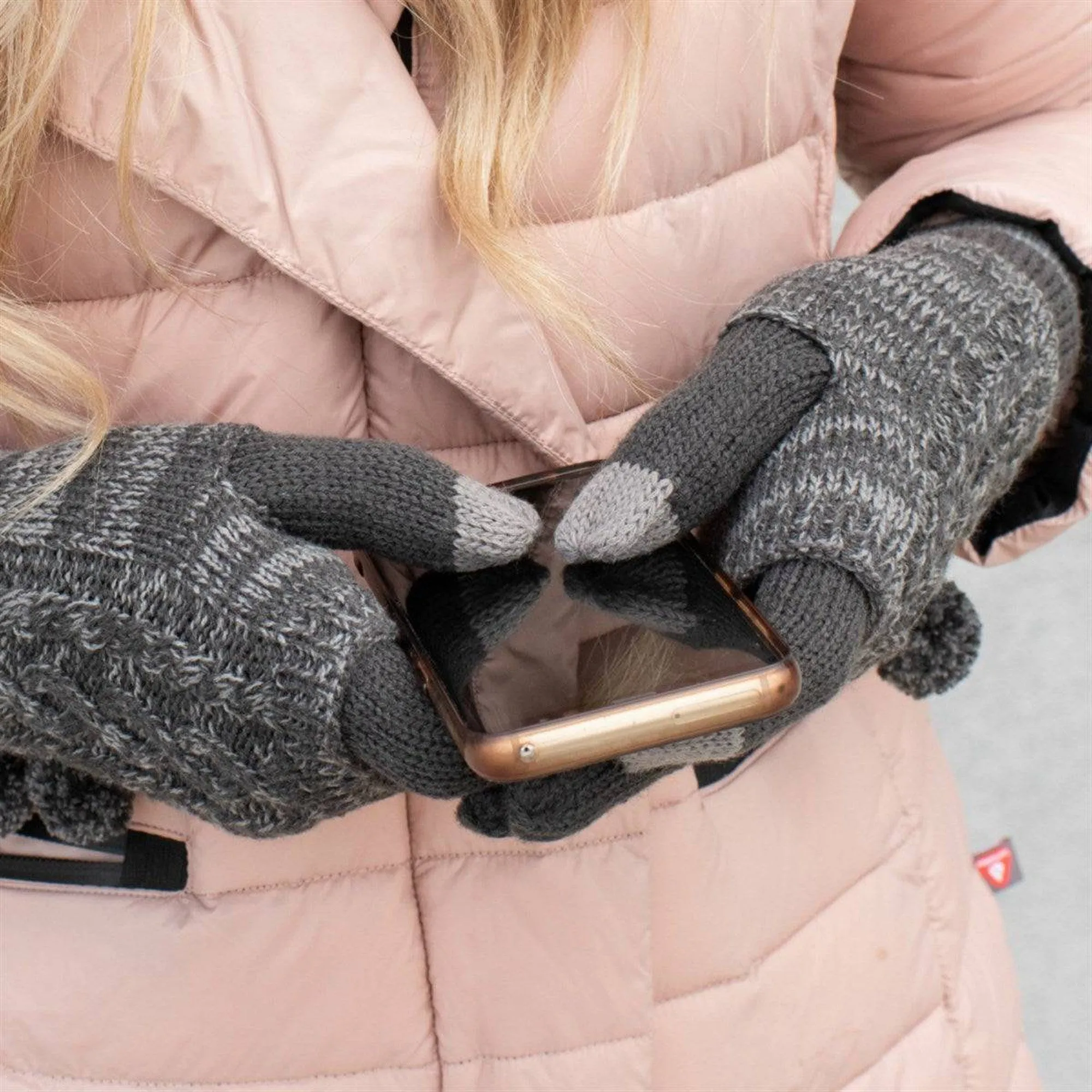 CC Touchscreen Glove w/ Cuff & Pom