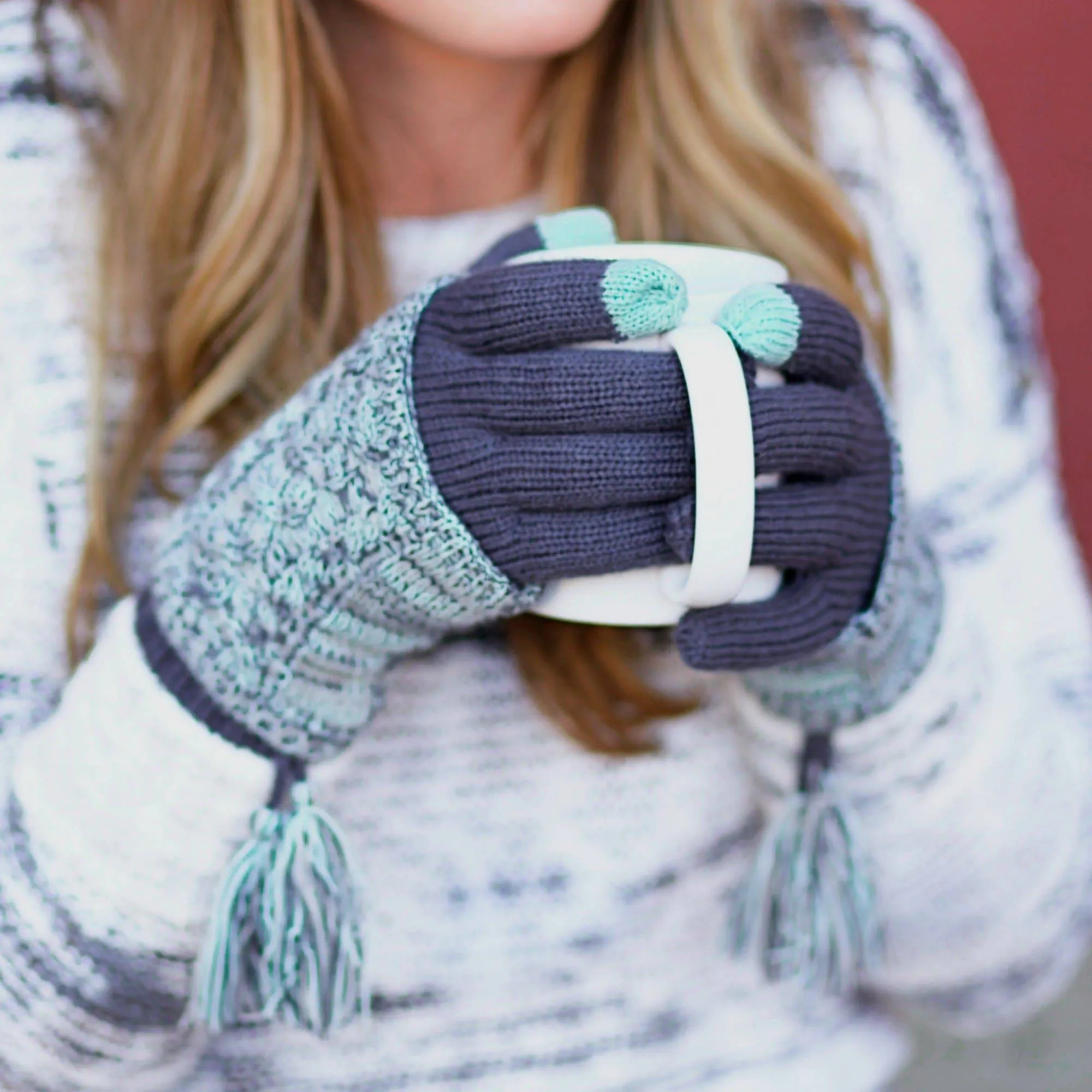 CC Touchscreen Glove w/ Cuff & Pom