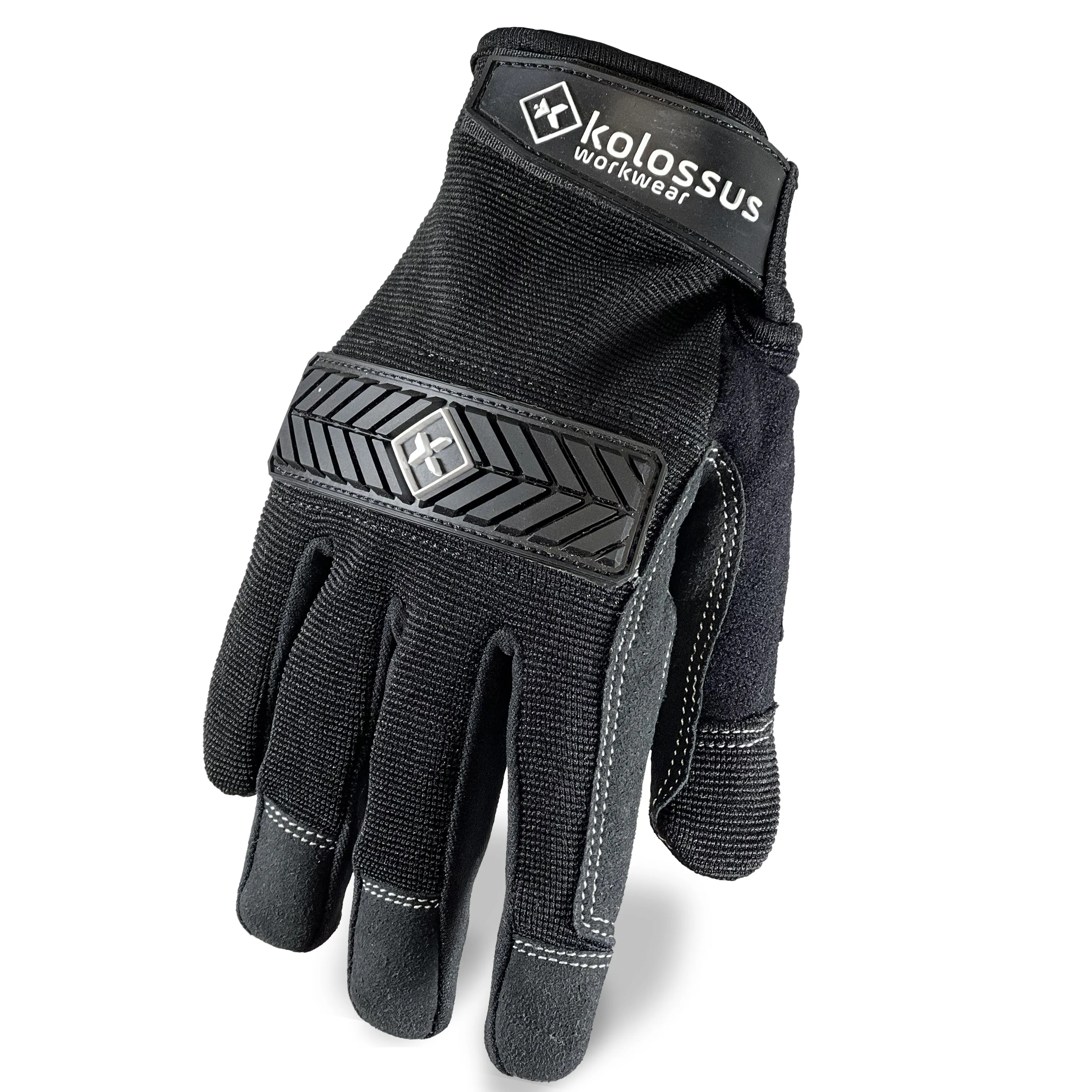 Kolossus work gloves, heavy duty, flex grip, and touch capable