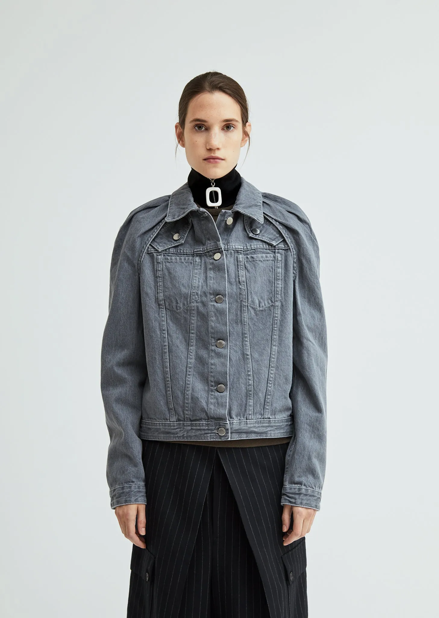 Neckband With Zip Detail