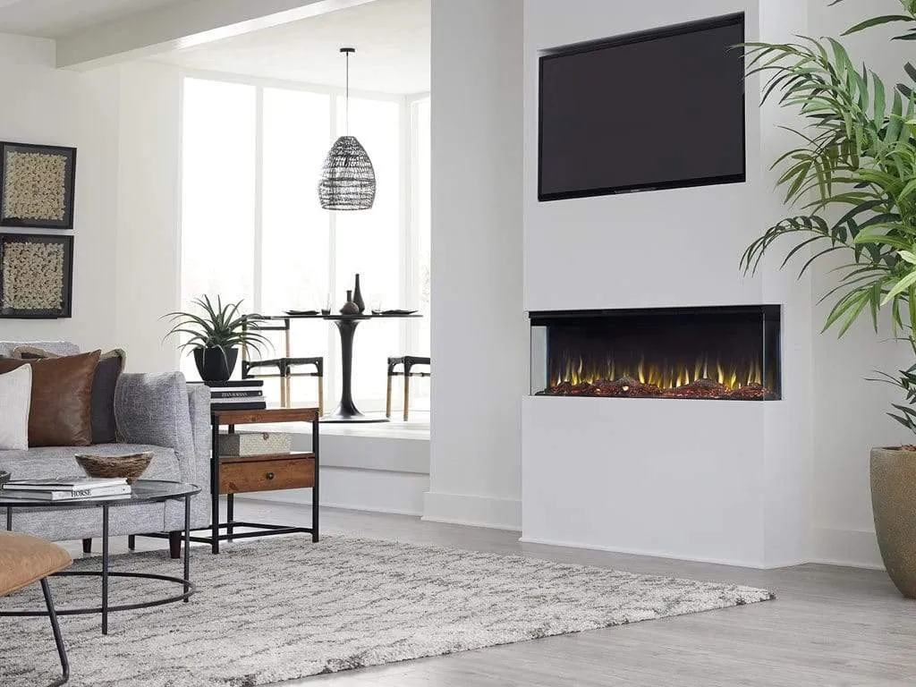 Sideline Infinity Refurbished 3 Sided 60 Inch WiFi Enabled Smart Recessed Electric Fireplace 80046 (Alexa/Google Compatible)