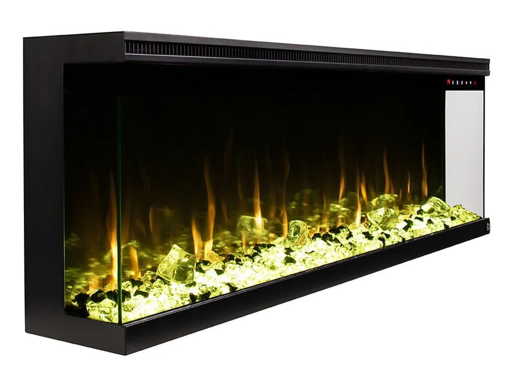 Sideline Infinity Refurbished 3 Sided 60 Inch WiFi Enabled Smart Recessed Electric Fireplace 80046 (Alexa/Google Compatible)