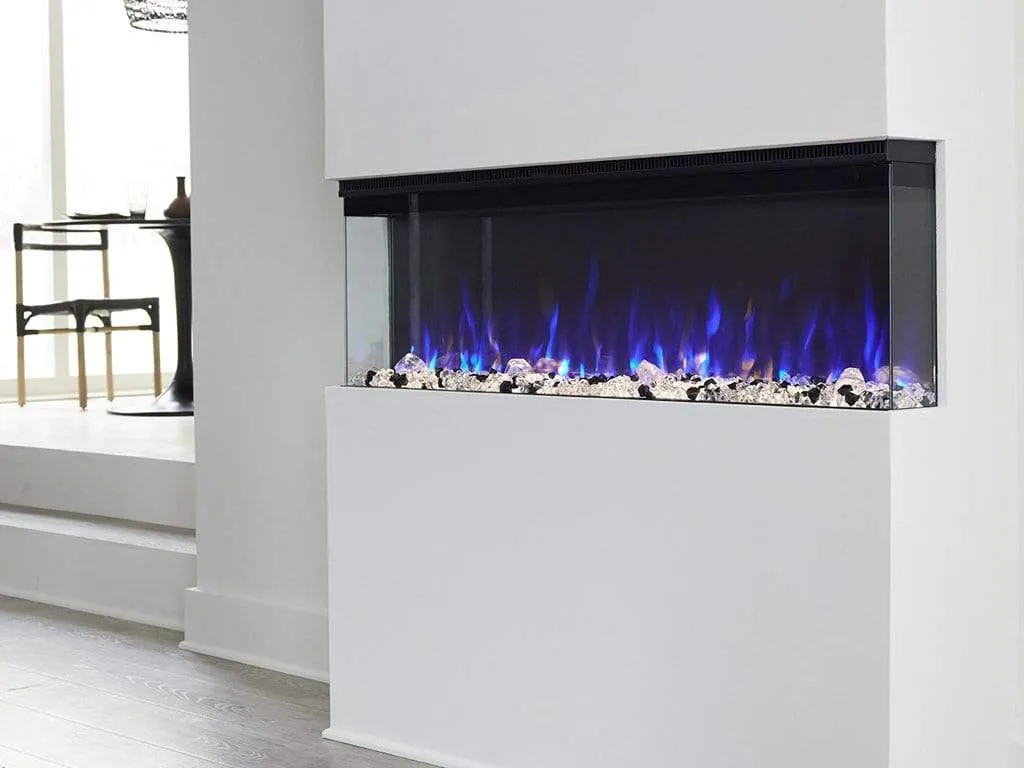 Sideline Infinity Refurbished 3 Sided 60 Inch WiFi Enabled Smart Recessed Electric Fireplace 80046 (Alexa/Google Compatible)