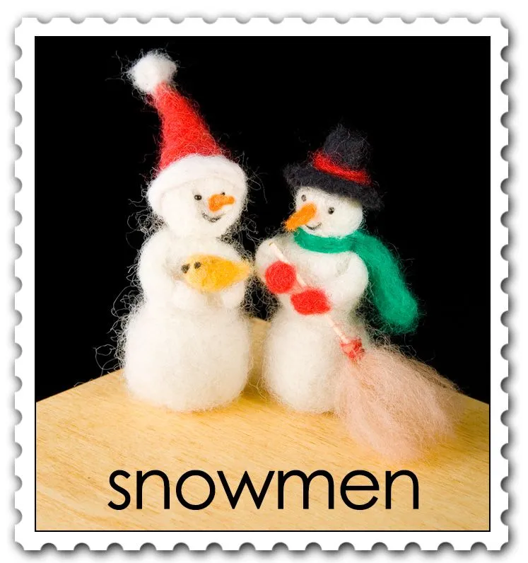 Snowmen Needle Felting Kit