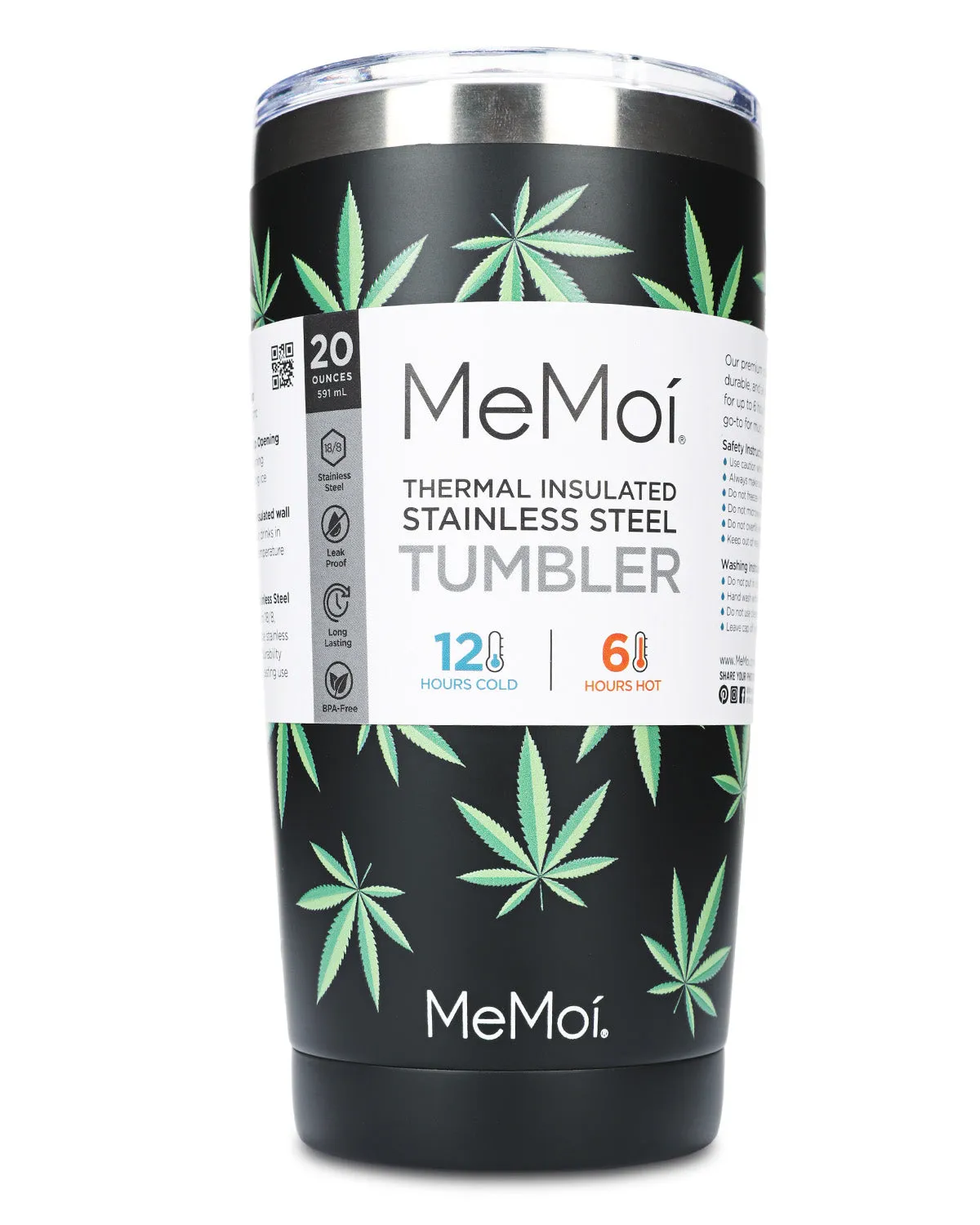 Thermal Insulated Stainless Steel Weed 20 Oz Coffee Tumbler
