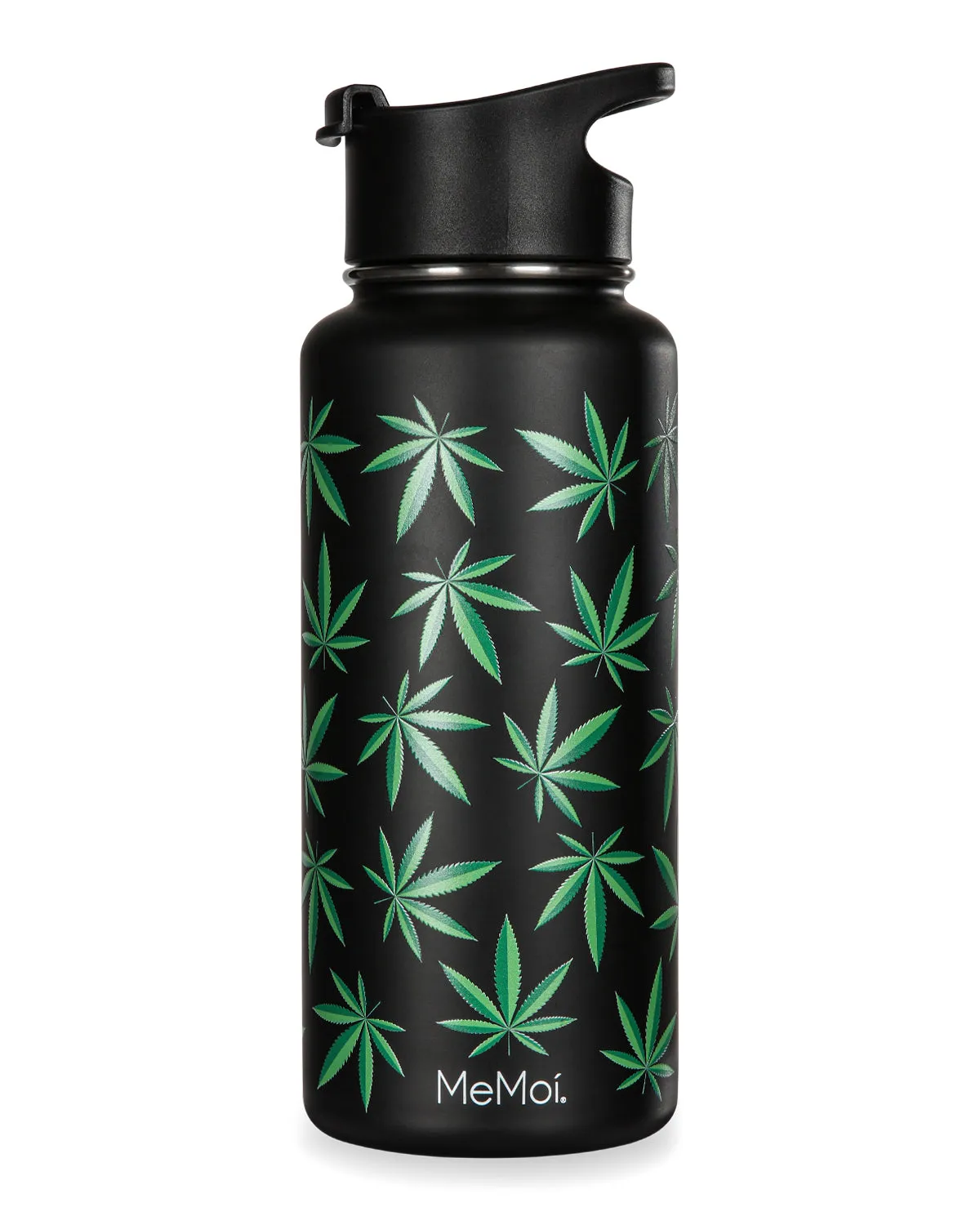Thermal Insulated Stainless Steel Weed 32 Oz Water Bottle