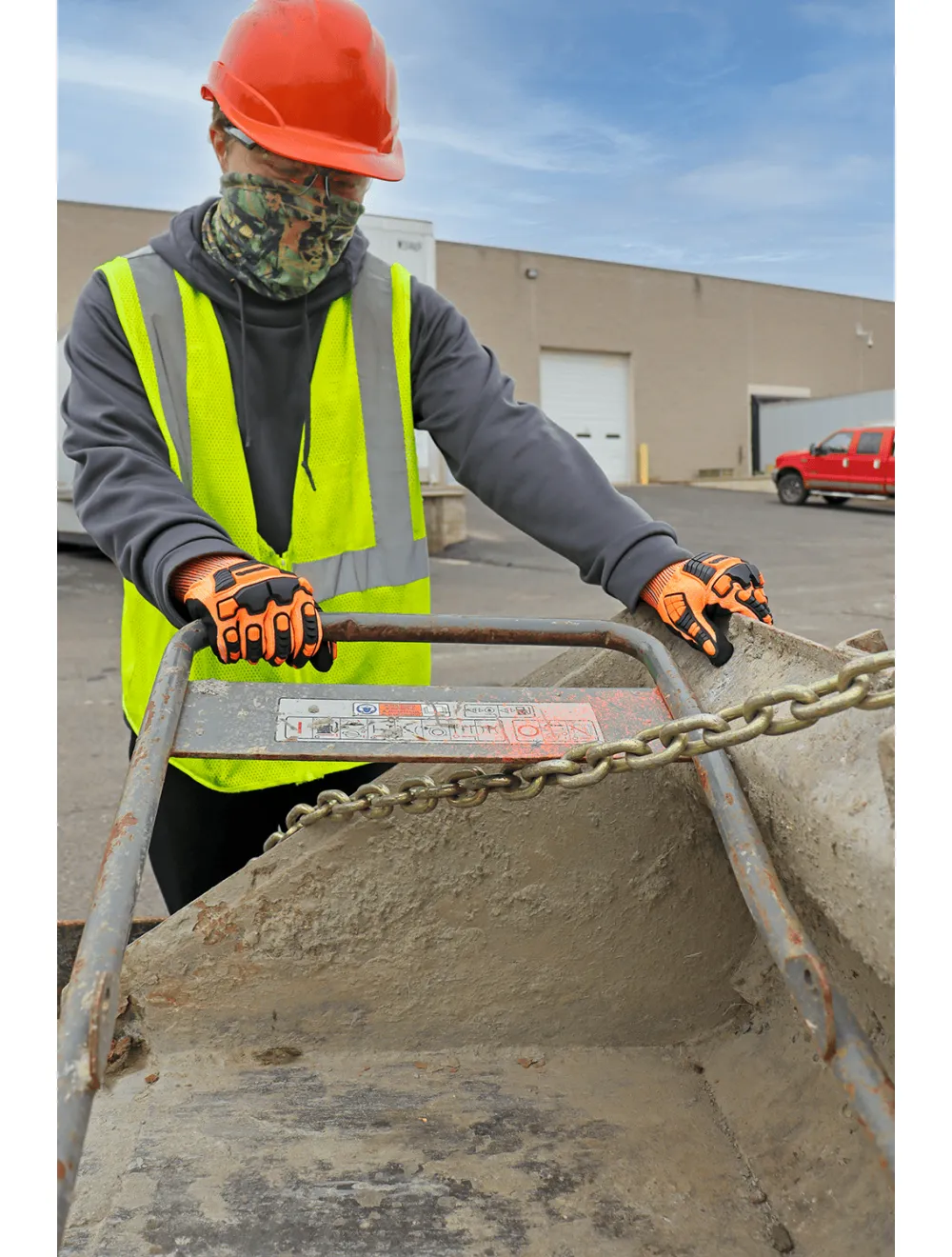 Vise Gripster® C.I.A. High-Visibility Cut and Impact Resistant Gloves Made with Tuffalene® Platinum - CIA388XFT