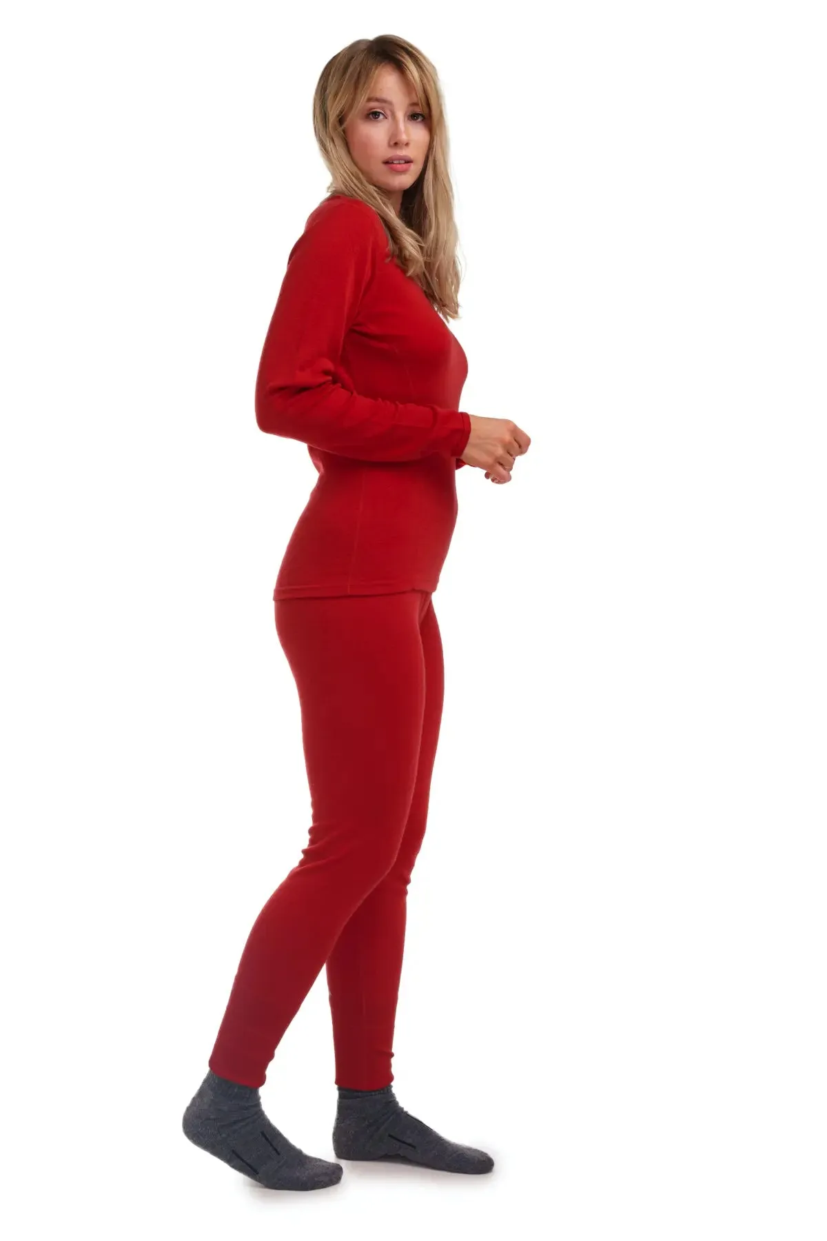 Women's Merino Thermal Set 250 Cherry Red